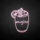 Mojito Cocktail Glass LED Neon Sign