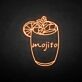 Mojito Cocktail Glass LED Neon Sign