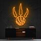 Claw Mark Basketball Emblem LED Neon Sign