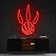 Claw Mark Basketball Emblem LED Neon Sign