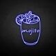 Mojito Cocktail Glass LED Neon Sign