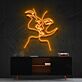 Heat of the Moment Abstract Two Face Outline LED Neon Sign