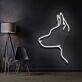 Pointed-Ear Dog Side Profile LED Neon Sign