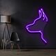 Pointed-Ear Dog Side Profile LED Neon Sign