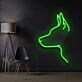Pointed-Ear Dog Side Profile LED Neon Sign