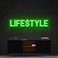 Lifestyle Dollar-Sign Lettering LED Neon Sign