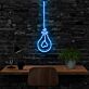 Hanging Lightbulb with Heart Filament LED Neon Sign