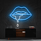 Lips Dripping Multicolour Neon Sign for Artistic Decor