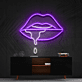 Lips Dripping Multicolour Neon Sign for Artistic Decor