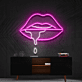 Lips Dripping Multicolour Neon Sign for Artistic Decor