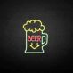Beer Mug with Down Arrow LED Neon Sign