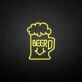 Beer Mug with Down Arrow LED Neon Sign
