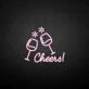 Cheers Wine Glasses LED Neon Sign