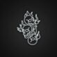 Three Flaming Skulls LED Neon Sign for Gothic Decor