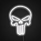 Long-Tooth Skull Outline LED Neon Sign for Halloween Decor