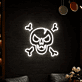Skull Neon Sign for Halloween and Edgy Decor