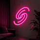 Pink Spiral Galaxy LED Neon Sign
