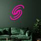 Pink Spiral Galaxy LED Neon Sign