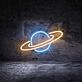 Saturn Neon Sign for Space Decor