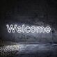 Welcome Neon Sign for Entrances