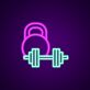 Kettlebell and Barbell LED Neon Sign