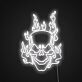 Flaming Skull LED Neon Sign
