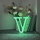 Letter V Neon Sign for Personalized Decor