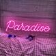 Paradise Neon Sign for Tropical Themes