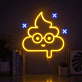 Poop Emoji Neon Sign v3 Add quirky charm to any fun space