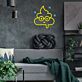 Poop Emoji with Round Glasses LED Neon Sign
