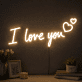 I Love You Neon Sign Express your love with this charming sign