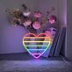 Heart Flag Neon Sign Show your love with this heart flag sign