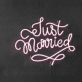 Just Married Neon Sign Celebrate your wedding with this beautiful sign