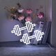 Two Dumbbells Neon Sign Ideal for gyms and fitness enthusiasts