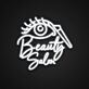Beauty Salon with Eye and Makeup Applicator LED Neon Sign