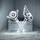 Sakura Wands Neon Sign Add a touch of cherry blossom magic