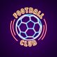 Football Club with Soccer Ball LED Neon Sign