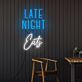 Late Night Eats Mixed Letter LED Neon Sign