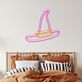Witch Hat with Orange Buckle LED Neon Sign