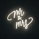 Mr Mrs Neon Sign Celebrate weddings and anniversaries