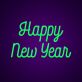 Happy New Year Script LED Neon Sign