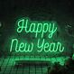 Happy New Year Script LED Neon Sign