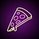 Pepperoni Pizza Slice LED Neon Sign