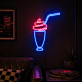 Milk Shake Bar Neon Sign Perfect for cafes and diners