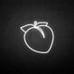 Peach with Top Leaves LED Neon Sign