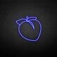 Peach with Top Leaves LED Neon Sign