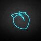 Peach with Top Leaves LED Neon Sign