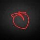Peach with Top Leaves LED Neon Sign