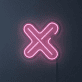 'Cross' neon sign