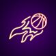 Flaming Basketball LED Neon Sign